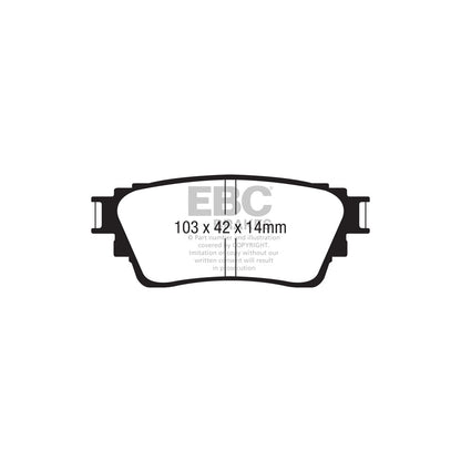 EBC DP42376R Mitsubishi Yellowstuff Rear Brake Pads (Inc. Eclipse Cross & Outlander) 2 | ML Performance UK Car Parts