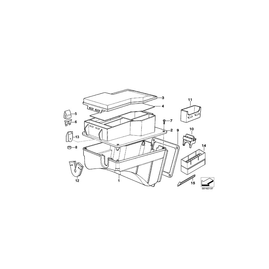 Genuine BMW 61138378624 E36 Stick-On Label In Fuse Box ENGLISH (Inc. M3)