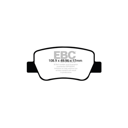 EBC DP22027 Toyota Avensis Greenstuff Rear Brake Pads 2 | ML Performance UK Car Parts
