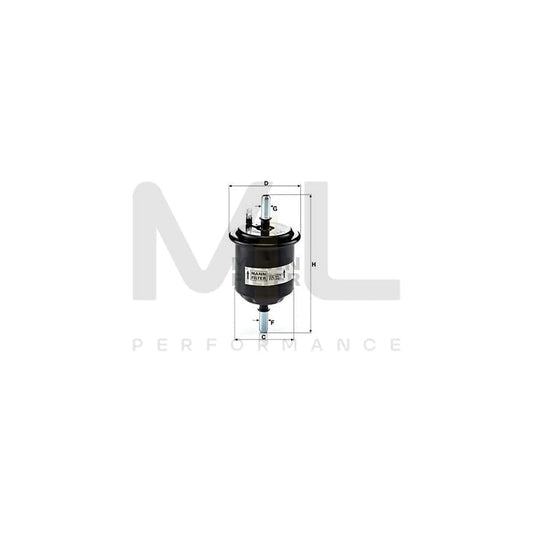 MANN-FILTER WK 55/1 Fuel filter In-Line Filter