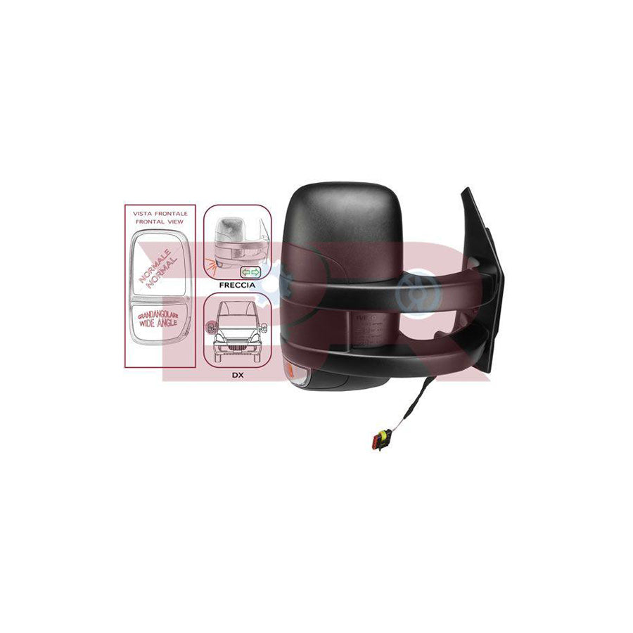 Botto Ricambi Brca7568 Outside Mirror, Driver Cab for Iveco Daily