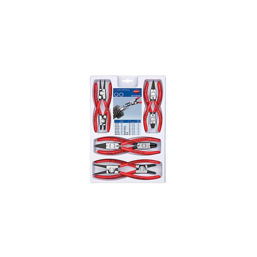 Knipex KPX002004V01 Circlip Plier Set, 8 Piece