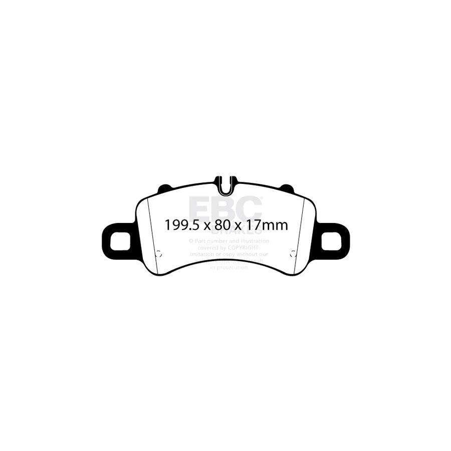 EBC DP82307RPX Porsche RP-X Full Race Front Brake Pads - Brembo Caliper 2 | ML Performance UK Car Parts