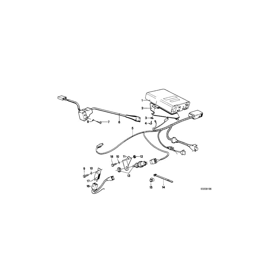 Genuine BMW 65711363342 E23 Holder (Inc. 735i, 732i & 733i)