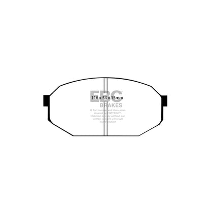 EBC PDKF1317 Mitsubishi Ultimax Front Brake Pad & Plain Disc Kit (Inc. Galant, Lancer, Sapporro, Starion) 2 | ML Performance UK Car Parts