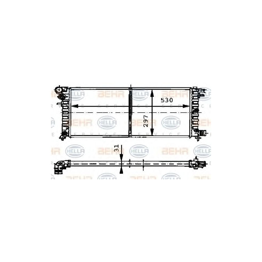 Hella 8MK 376 715-431 Engine Radiator
