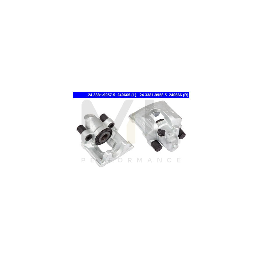 ATE 24.3381-9957.5 Brake Caliper for SAAB 9-5 without holder