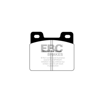 EBC DP213 Ford Ultimax Front Brake Pads (Inc. Fairlane, Falcon, Ranchero) 2 | ML Performance UK Car Parts