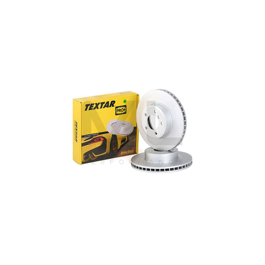 TEXTAR PRO+ 92122605 Brake Disc Internally Vented, Coated, High-carbon, without wheel hub, without wheel studs  - 1 piece