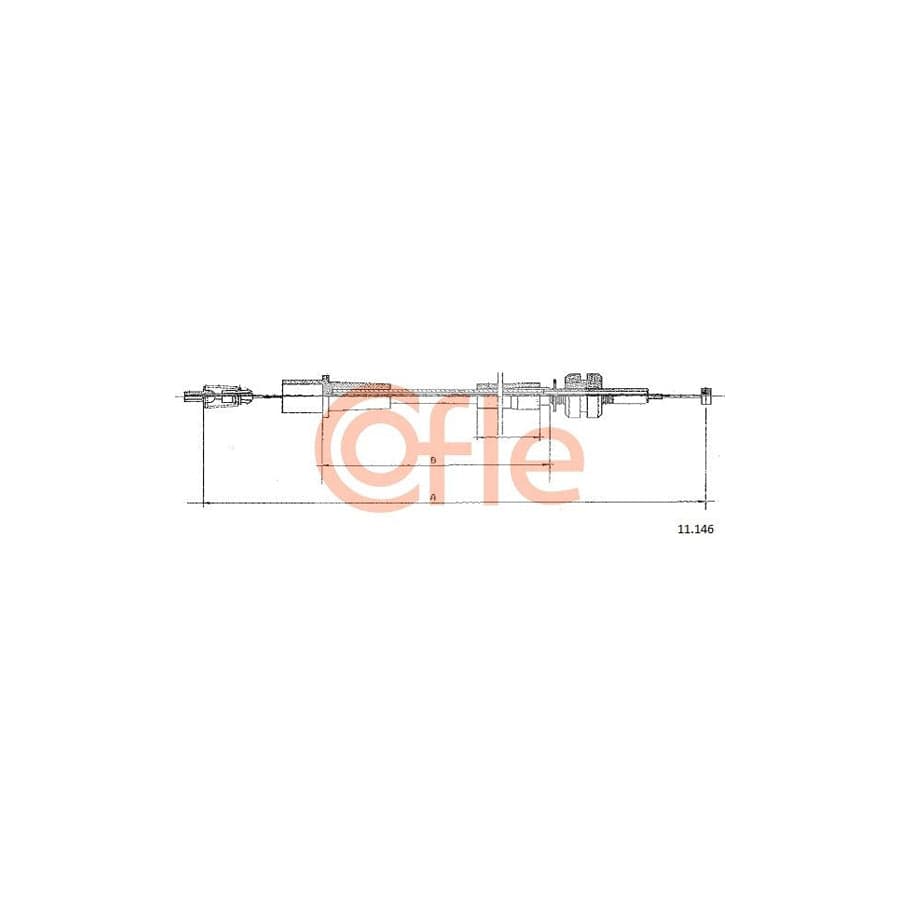 COFLE 11.146 Throttle Cable
