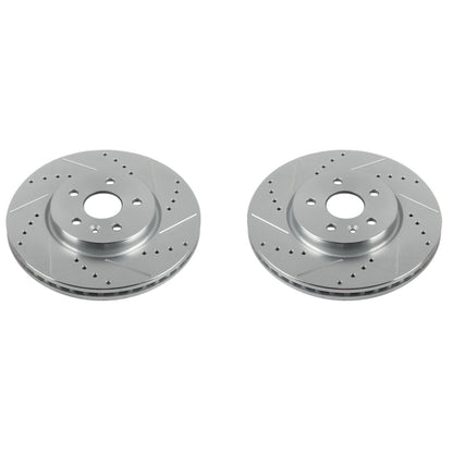 PowerStop Power Stop 13-16 Chevrolet Trax Front Evolution Drilled & Slotted Rotors - Pair