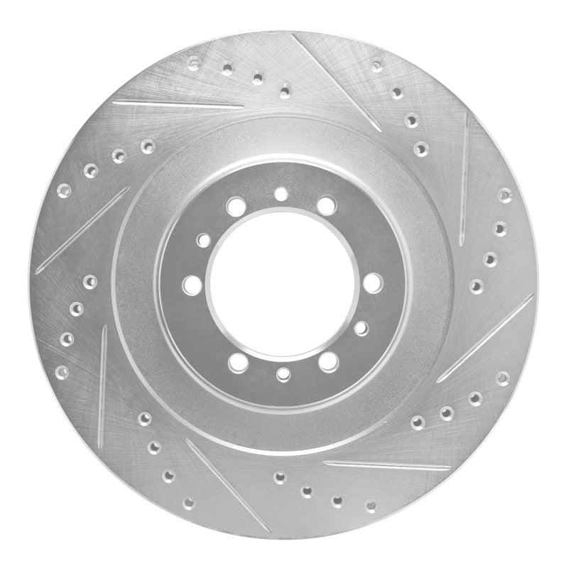 R1 Concepts R1 98-04 Mitsubishi Montero Sport (USA/Canada) Front Right Drilled & Slotted Silver Brake Rotor