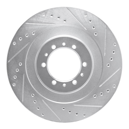 R1 Concepts R1 98-04 Mitsubishi Montero Sport (USA/Canada) Front Right Drilled & Slotted Silver Brake Rotor