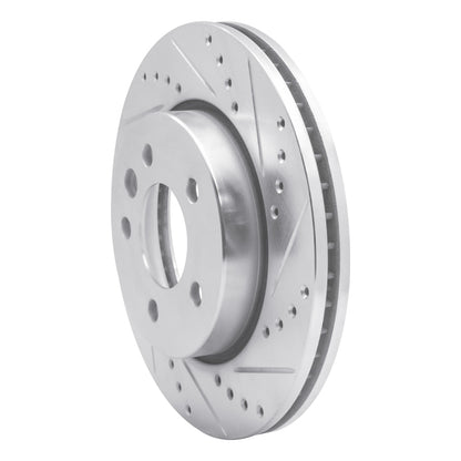 R1 Concepts R1 10-17 Volkswagen AMAROK (Mexico) Front Right Drilled & Slotted Silver Brake Rotor