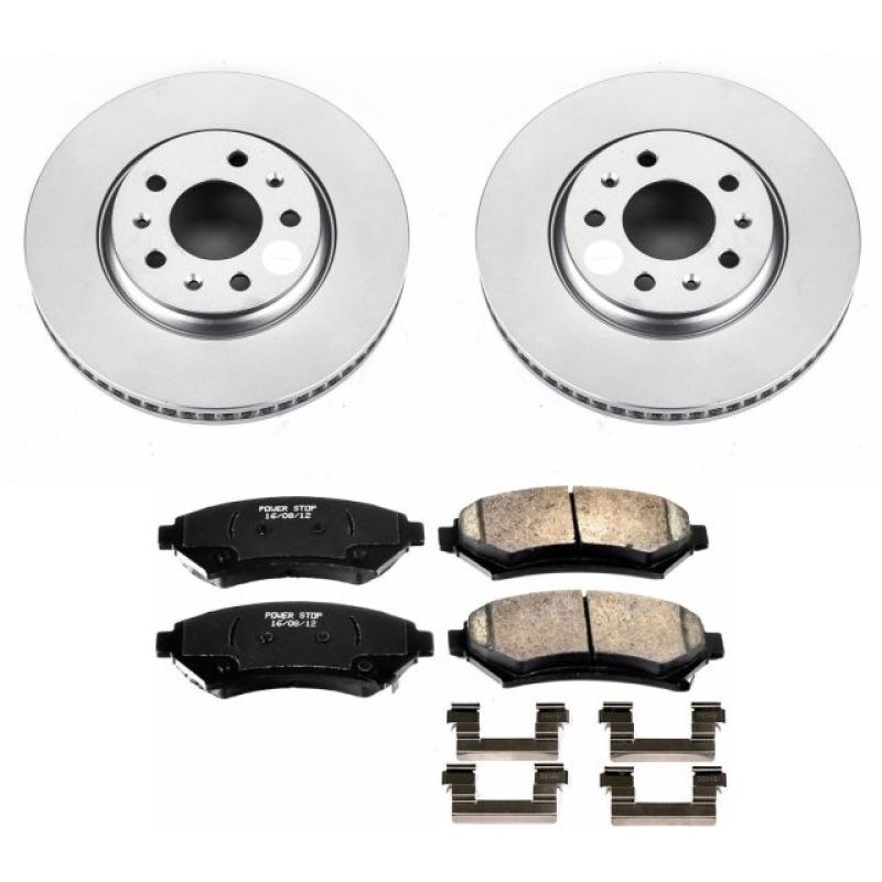 PowerStop Power Stop 2004 Cadillac Seville Front Z17 Evolution Geomet Coated Brake Kit