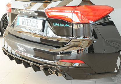 Rieger 00088240 Ford DEH Focus 4 Rear Diffuser (Inc. Focus 4 ST) 6 | ML Performance UK Car Parts