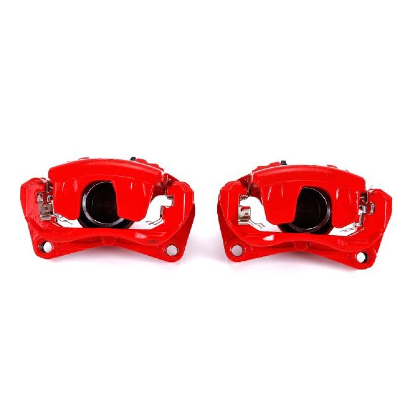 PowerStop Power Stop 07-10 Nissan Altima Front Red Calipers w/Brackets - Pair