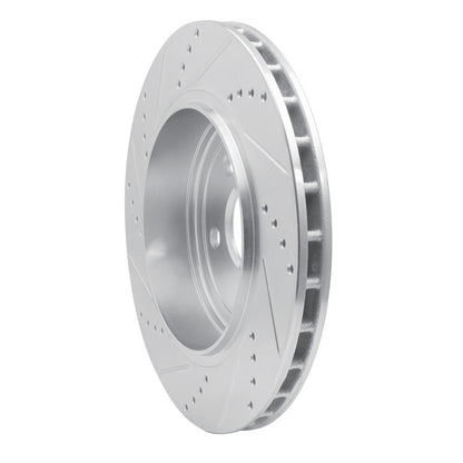 R1 Concepts R1 12-25 Dodge Durango Rear Right Drilled & Slotted Silver Brake Rotor