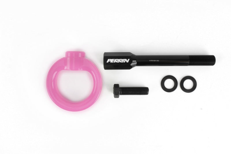 Perrin Performance PERRIN 02-07 Subaru WRX/STI Tow Hook Kit (Front) - Hyper Pink