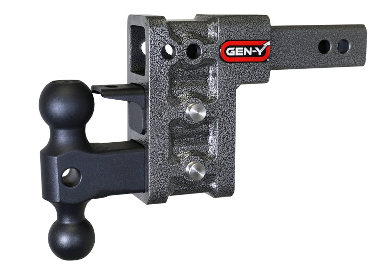 GEN-Y Hitch Gen-Y Mega Duty 2in Shank 5in Drop 1.5K TW 10K Hitch w/GH-031 Dual-Ball/GH-032 Pintle Lock