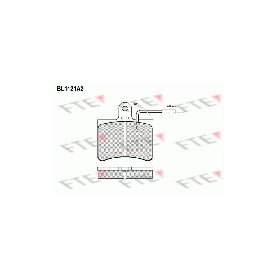 FTE Bl1121A2 Brake Pad Set