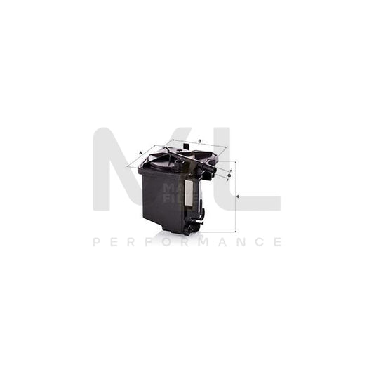 MANN-FILTER WK 939/2 z Fuel filter with seal