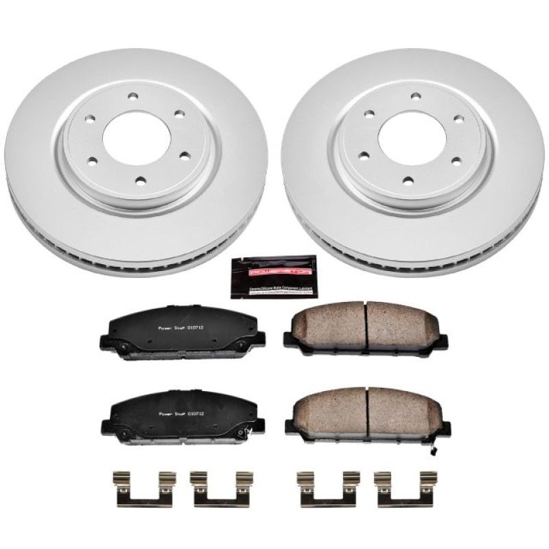 PowerStop Power Stop 08-10 Infiniti QX56 Front Z17 Evolution Geomet Coated Brake Kit