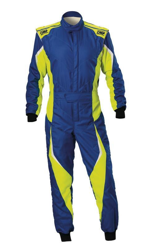 OMP Tecnica Evo Suit Black/Yellow Size 56 Fia 8856-2018+SFI