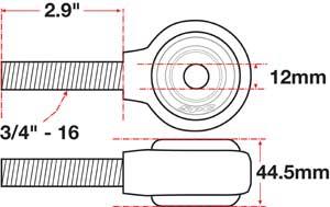SPC Performance xAxis Rod End Ball Joint