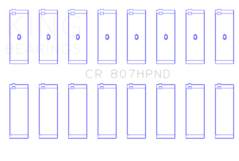 King Engine Bearings Chevy LS1 / LS6 (Size 020) Performance Rod Bearing Set