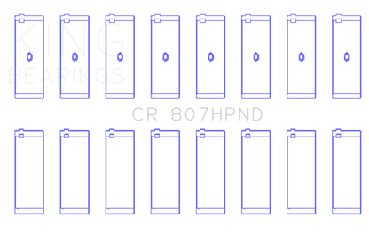 King Engine Bearings Chevy LS1 / LS6 (Size 020) Performance Rod Bearing Set