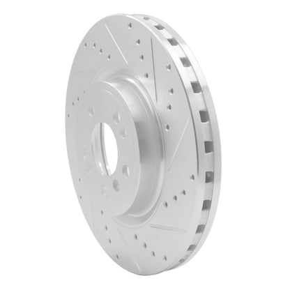R1 Concepts R1 12-18 Mercedes-Benz ML250 Front Right Drilled & Slotted Silver Brake Rotor