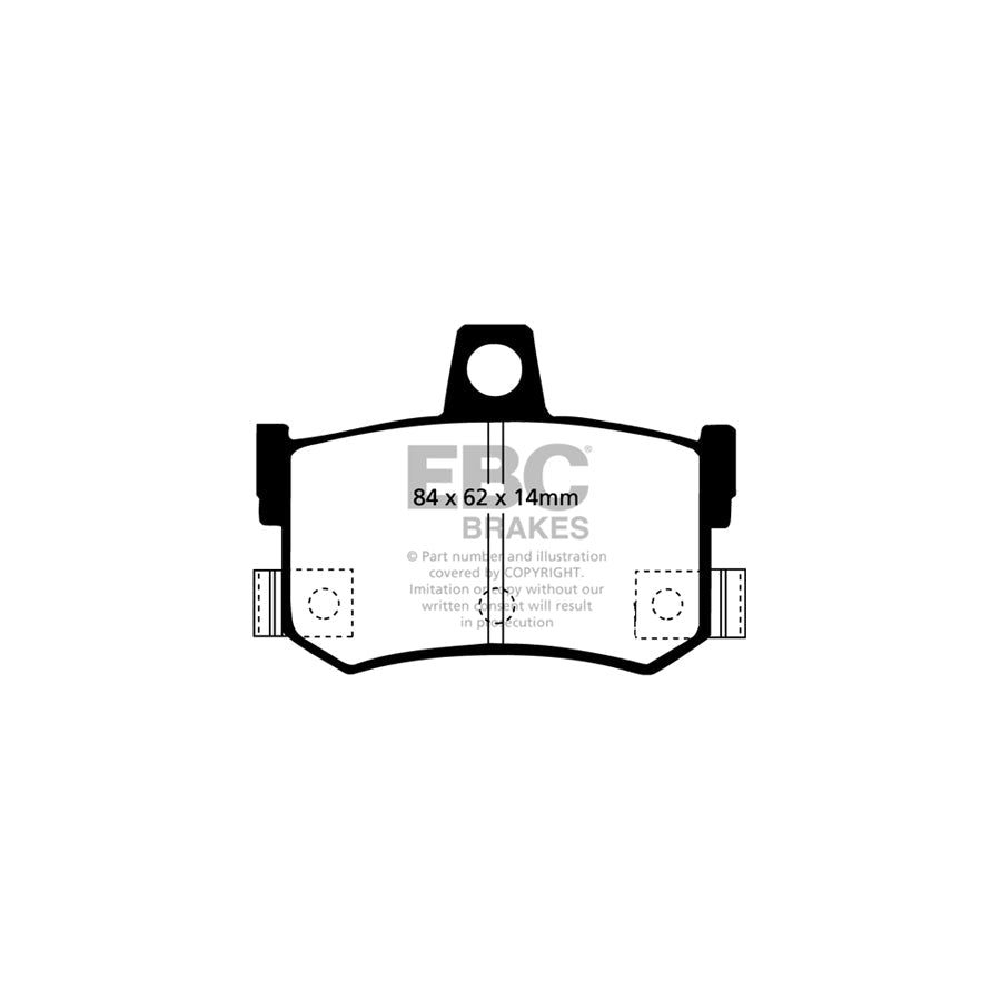 EBC PD01KR635 Phantom Rover Greenstuff Rear Brake Pad & Plain Disc Kit - Girling/TRW Caliper (Inc. Vortex GTR & 800) 2 | ML Performance UK Car Parts
