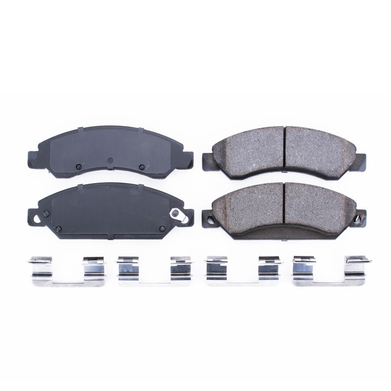 PowerStop Power Stop 2007 Cadillac Escalade Front Z17 Evolution Ceramic Brake Pads w/Hardware
