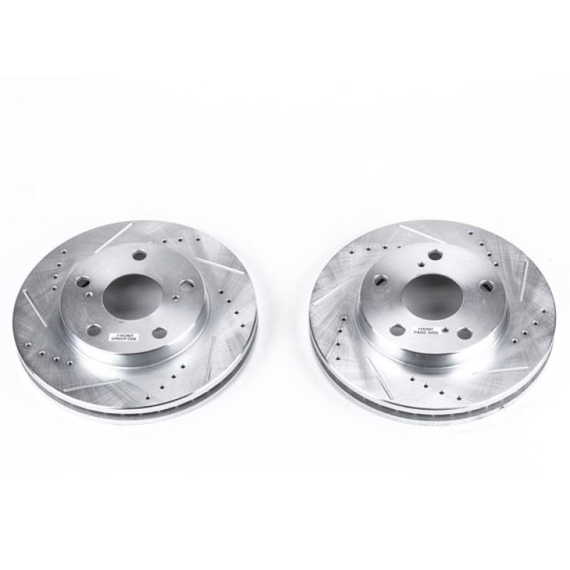 PowerStop Power Stop 92-01 Toyota Camry Front Evolution Drilled & Slotted Rotors - Pair