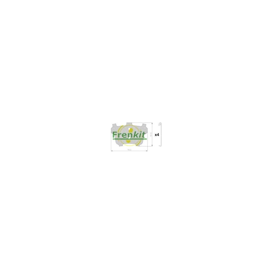 Frenkit 940125 Anti-Squeal Foil, Brake Pad (Back Plate)