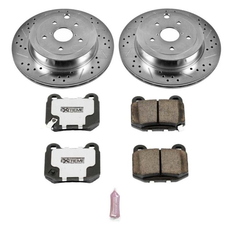PowerStop Power Stop 08-14 Subaru Impreza Rear Z26 Street Warrior Brake Kit