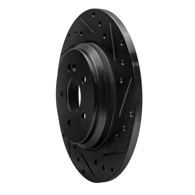 R1 Concepts R1 00-05 Mercedes-Benz ML500 (USA/Canada) Rear Right Drilled & Slotted Black Brake Rotor