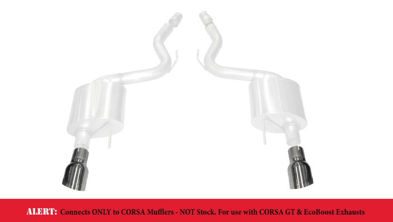 CORSA Performance Corsa 2015-2025 Ford Mustang GT 3.0in Inlet / 4.5in Outlet Polished Tip Kit (For Corsa Exhaust Only)