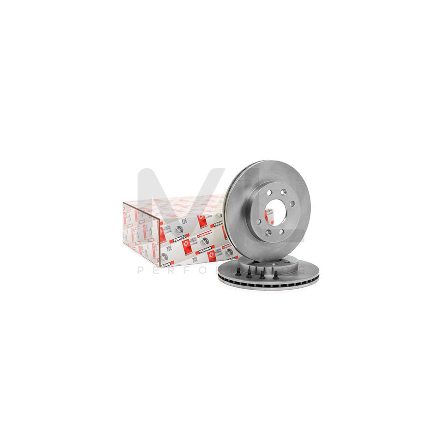 Ferodo Premier DDF158 Brake Disc Vented, With Bolts/Screws  - Pair
