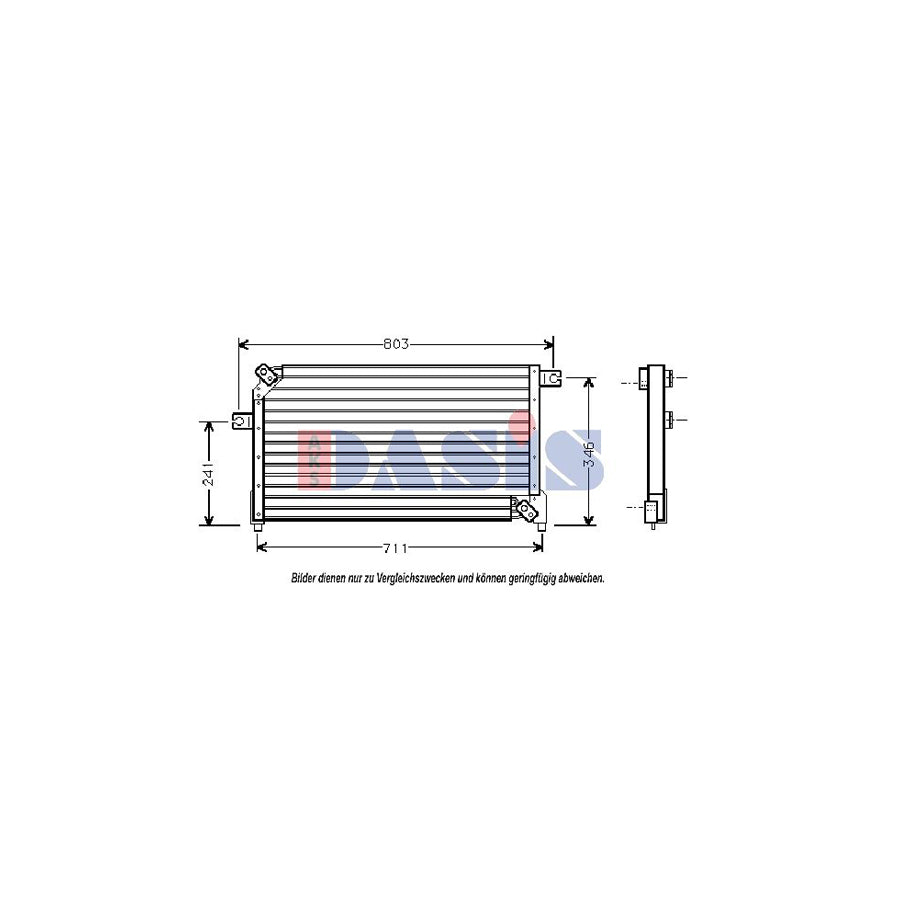 AKS Dasis 072070N Air Conditioning Condenser for Nissan Maxima III Saloon (J30)