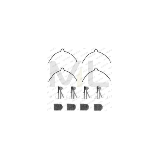 Ferodo Premier FDB1052B Brake Pad Set Incl. Wear Warning Contact, With Piston Clip