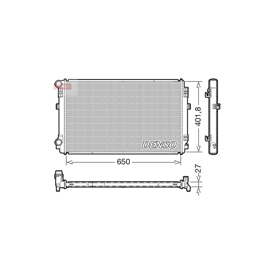 DENSO DRM32048 Engine Radiator