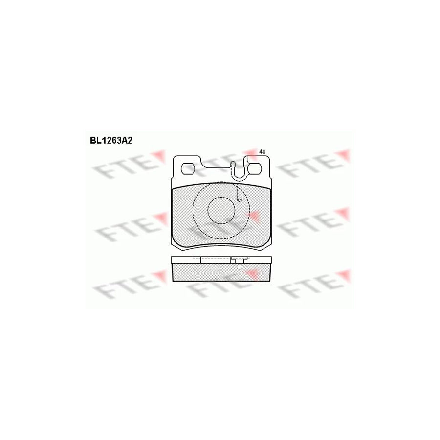 FTE Bl1263A2 Brake Pad Set