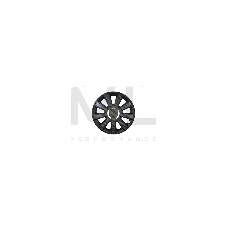 LEOPLAST FLASH CARBON 14 Wheel trims 14 Inch Carbon