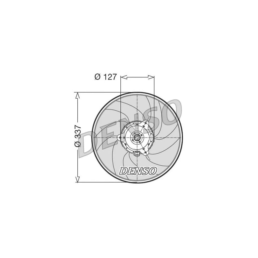 DENSO DER21004 Fan, Radiator
