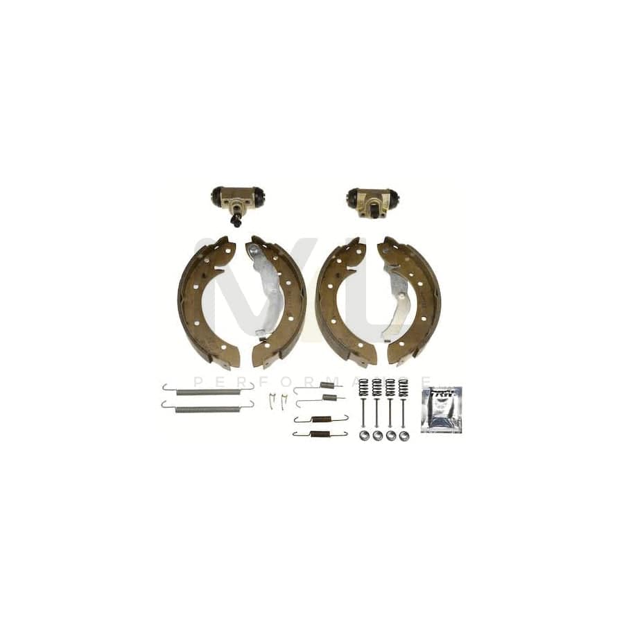 TRW BK1553 Brake Shoe Set for BMW 3 Series with wheel brake cylinder, Brake Kit