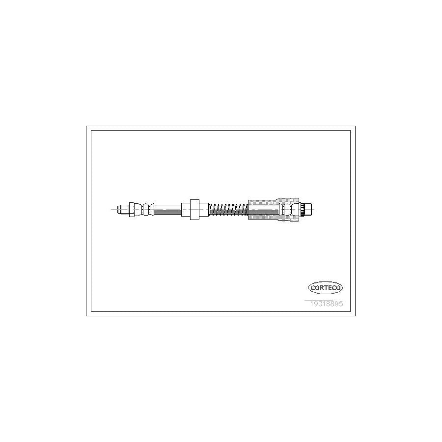 Corteco 19018895 Brake Hose for Peugeot 306