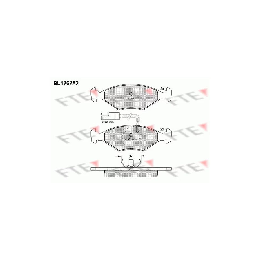 FTE Bl1262A2 Brake Pad Set