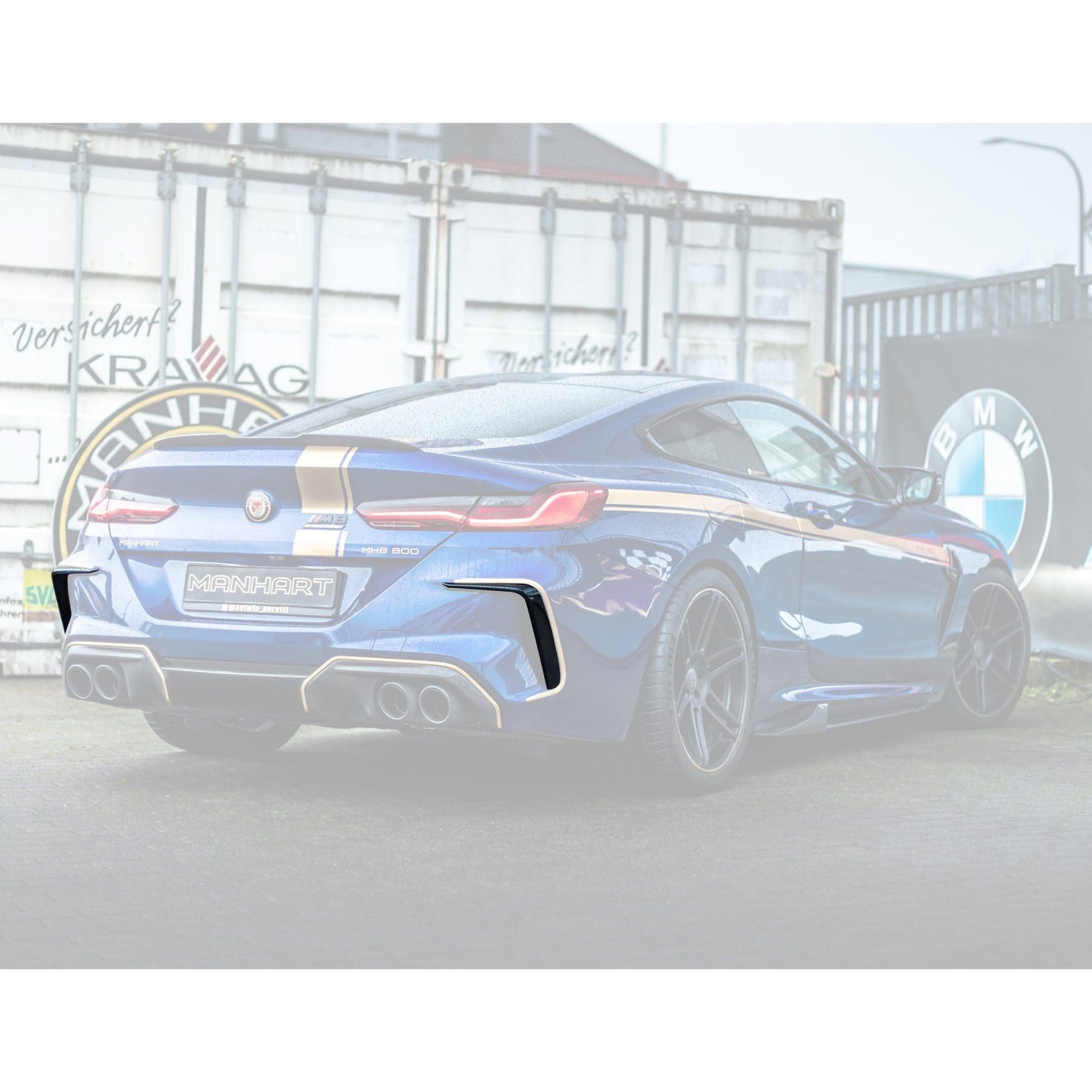 MANHART MH2F92521122 CARBON TWO-PIECE REAR BUMPER ADD-ON FOR BMW F92 / F93 M8 (COMPETITION)